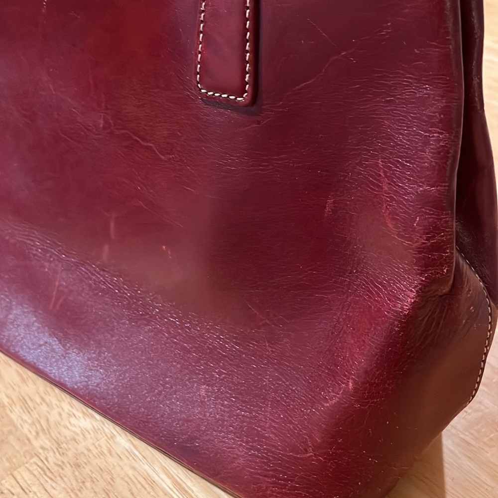 💚 EUC Mila Paoli Genuine Leather HandBag - Picture 5 of 16